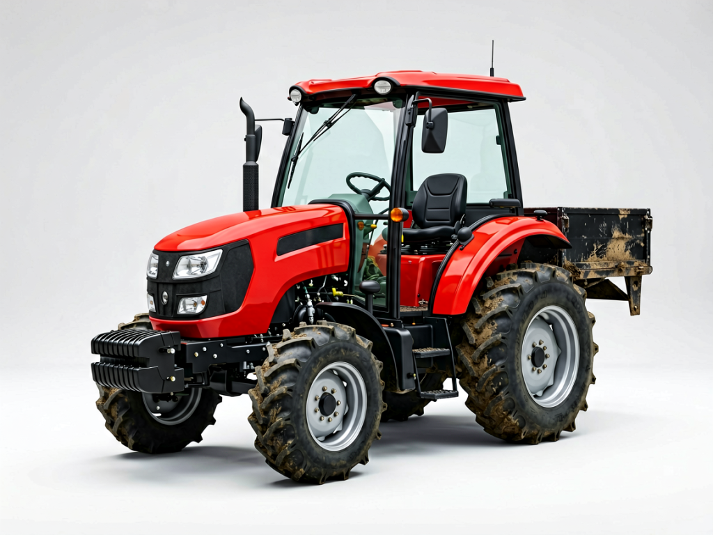 Red 1204 4WD Greenhouse and Orchard Multifunctional Tractor