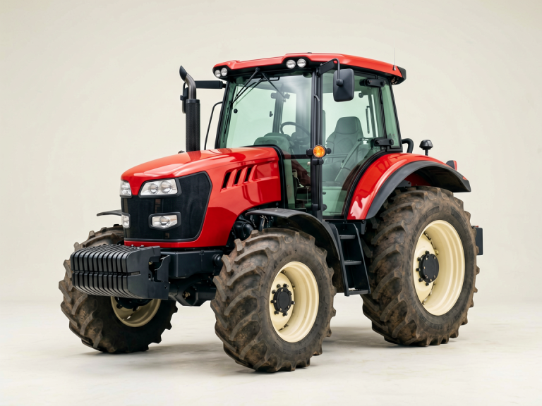 Red LX1604 Large Wheeled 4WD Agricultural Tractor